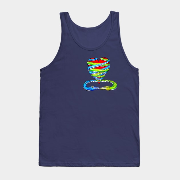 Wrapped Around Your Heart Tank Top by SeanKalleyArt